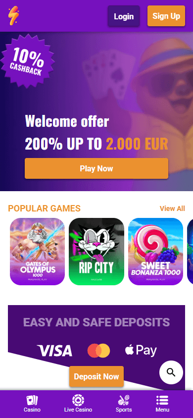 PartySpins Casino Mobile screenshot